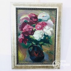 Картина «Пионы в вазе»